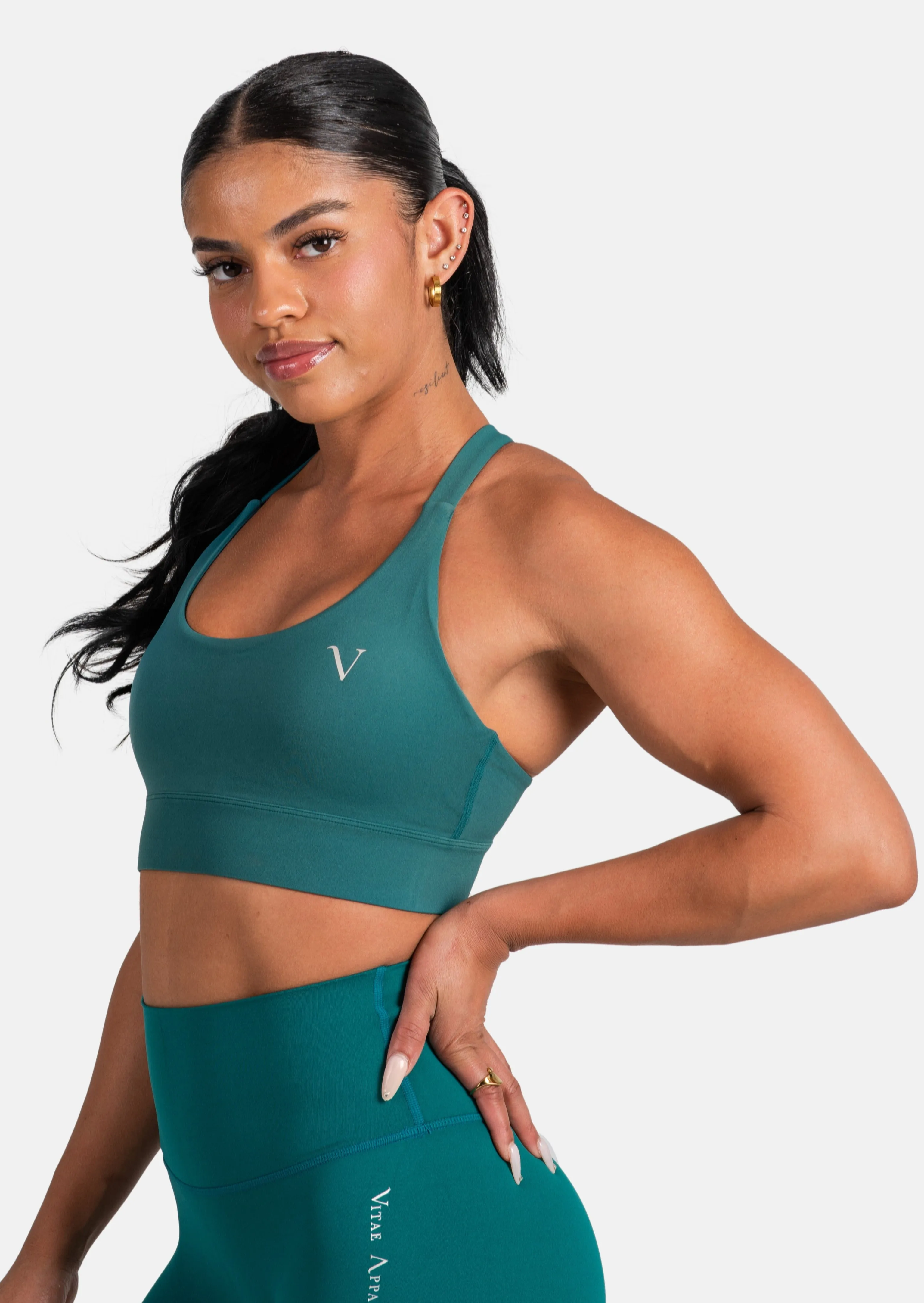 Ultra Support Sports Bra Emerald Green