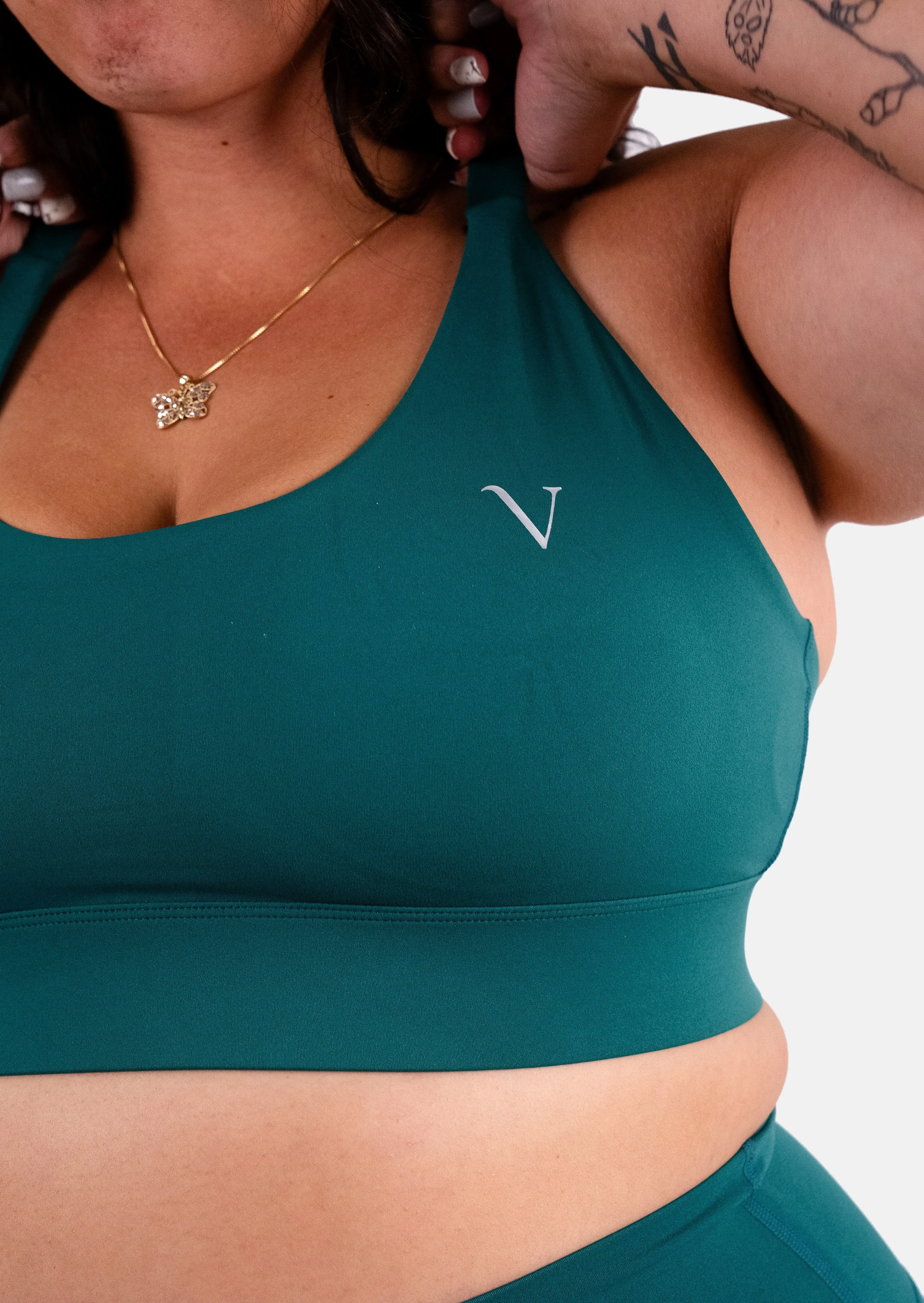 Ultra Support Sports Bra Emerald Green