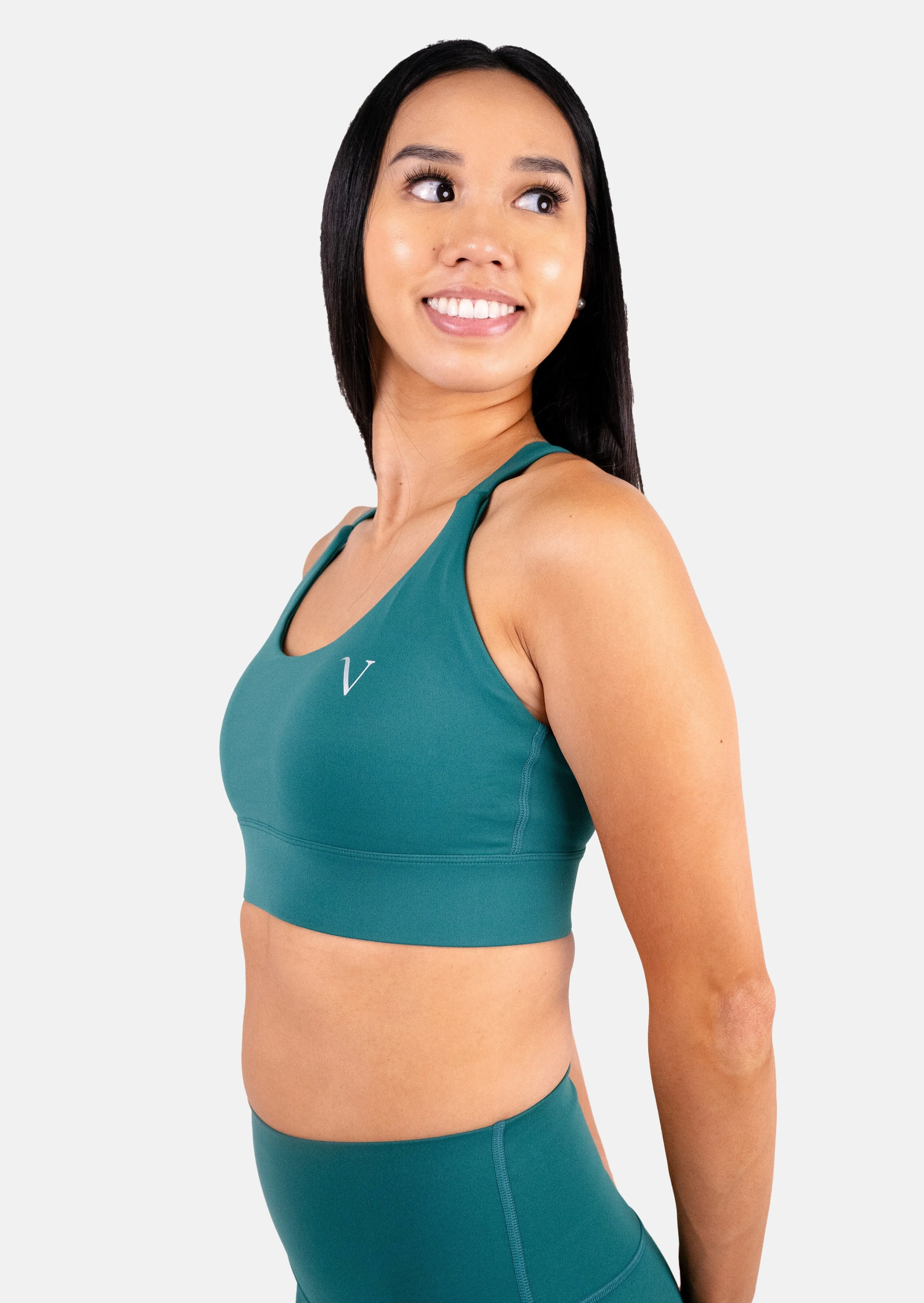 Ultra Support Sports Bra Emerald Green