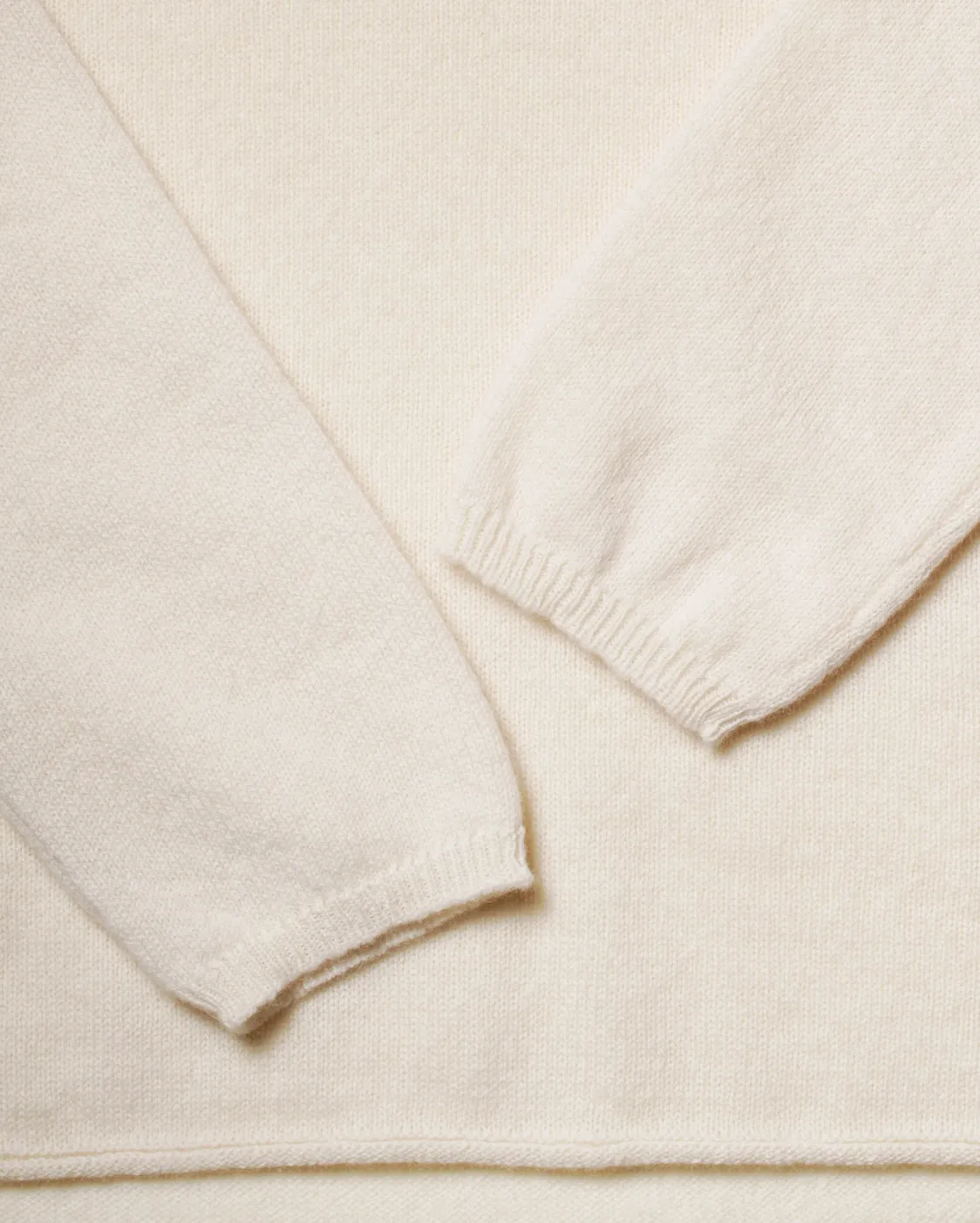 Women's Pure Cashmere Lounge Sweater Milk White